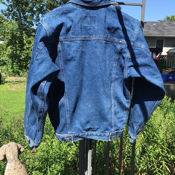 Vintage 90's Back To Basics Button Up Jean Jacket Size 14 Great Condition - Picture 7 of 9